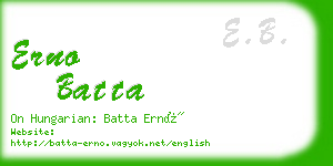 erno batta business card